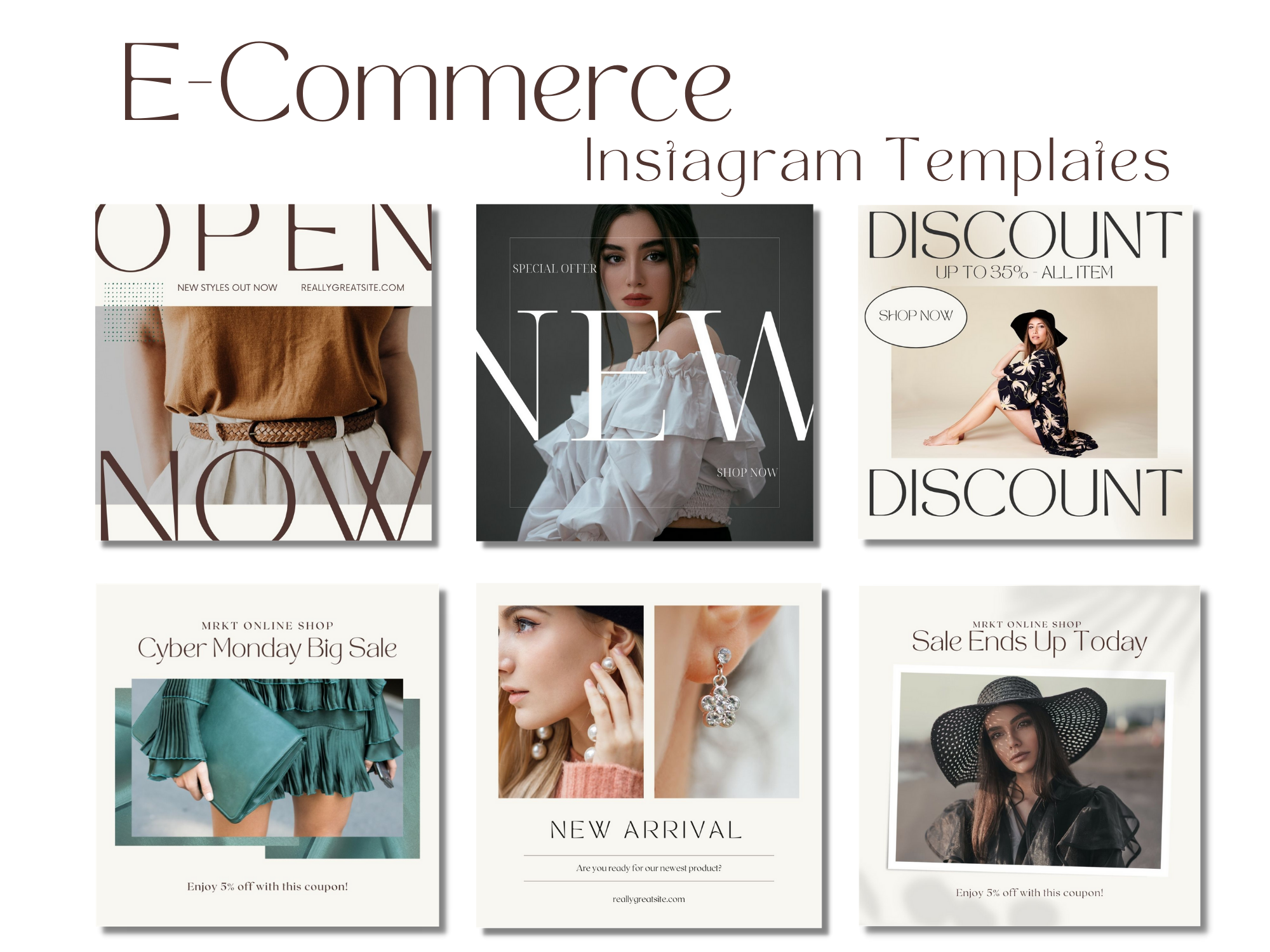 Canva e-commerce instagram templates
